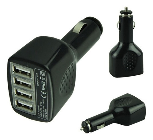 Cargador Usb De Auto 4 Puertos 2.1a Para iPad O Android 