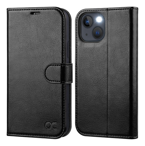 Ocase Para iPhone 13 Funda Tipo Cartera Piel Sintetica Rfid