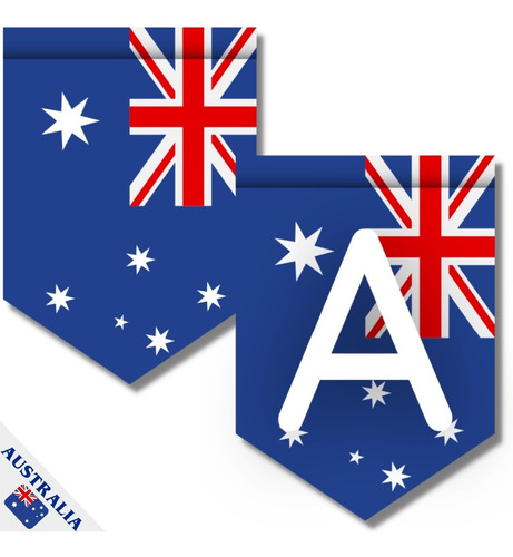 Guirnalda Imprimible Banderines Australia Frase A Elección