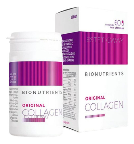 Bionutrients Collagen Elastina Placenta Hialurónico Vit C