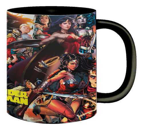 Caneca De Porcelana Mulher Maravilha Quadrinhos Filme 325ml