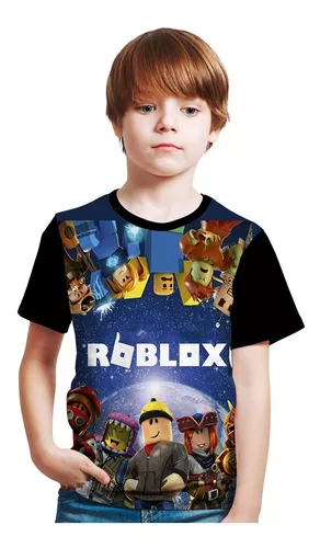 Camisa Do Roblox Infantil Personalizada Pronta Entrega