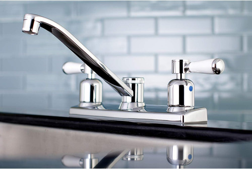 Grifo De Cocina Kingston Brass Fb121dpl Paris 8 Centerset, X