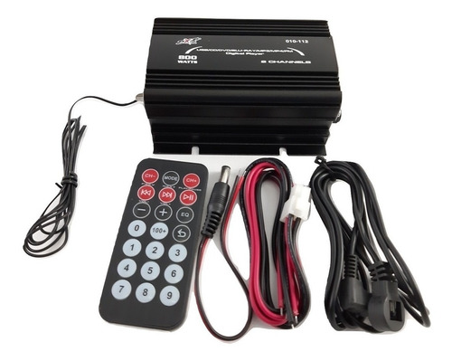 Amplificador Mini 2 Canales 800w Pmpo Fm Usb Aux 010-112