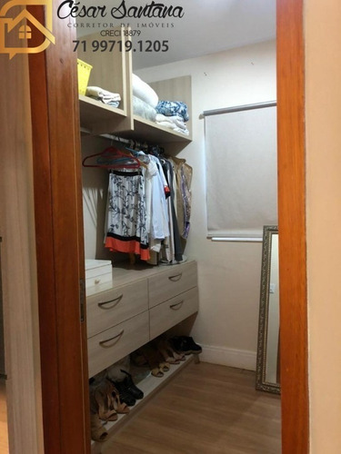 Imagem 22 de 30 de Casa Térrea 4 Suítes Em Condomínio Fechado - Lauro De Freitas - Ca01171 - 70544717