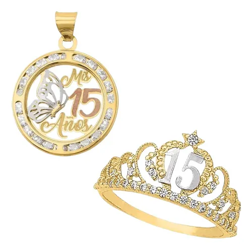 Anillos de 15 2025 años con el nombre