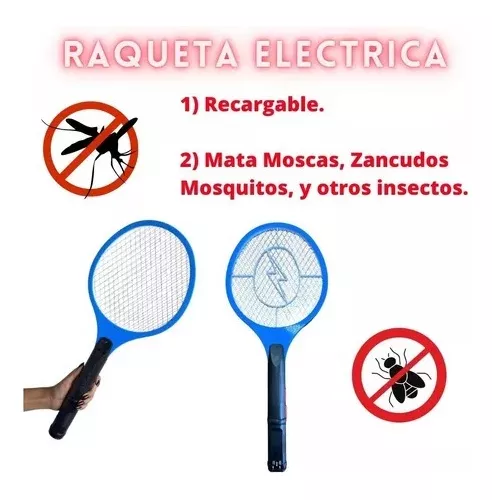 Matamoscas eléctrico de plástico, raqueta de mano, protege a los humanos,  repelente de mosquitos gigante - AliExpress