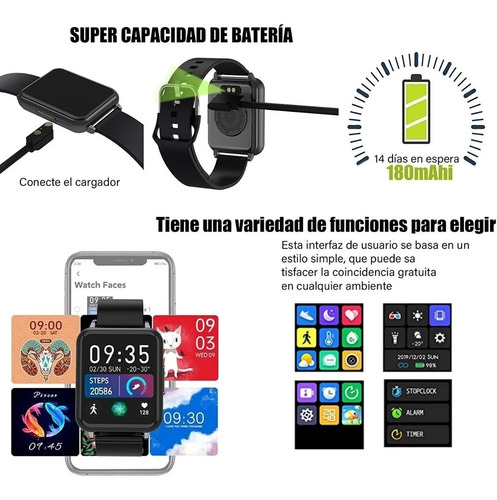 Reloj Deportivo Inteligente T82s Pulsera Bluetooth