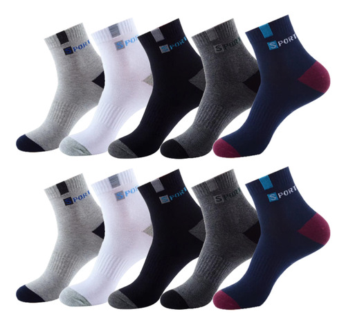Calcetines Deportivos De Algodón Transpirable Para Hombre, 1