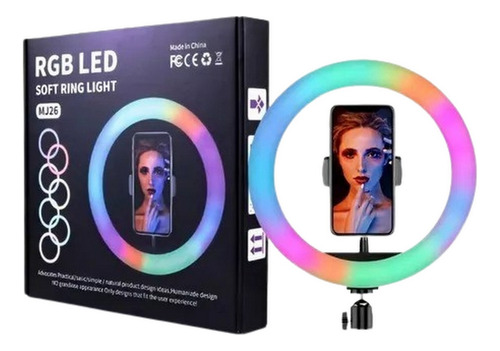 Aro Anillo Luz Led Rgb 26cm Selfie Tiktok 