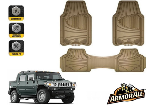 Tapetes 3 Piezas Uso Rudo Hummer H2 Pick Up 2007 Armor All