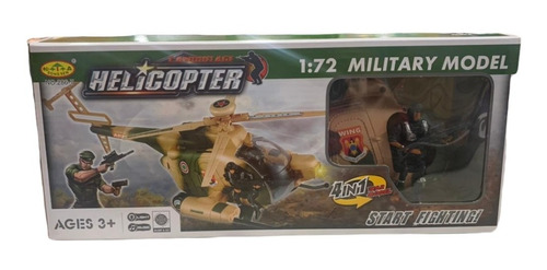 Helicoptero Camuflado Con Luz Y Sonido +2 Militares - Blower