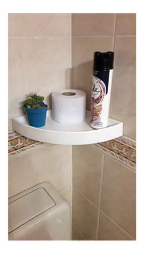 Esquinero Repisa X 4 Baño 37 X 26,5 X 4,5 C1 Blanco