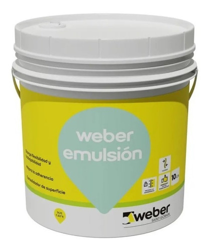 Emulsion Acrilica Weber X 10lts