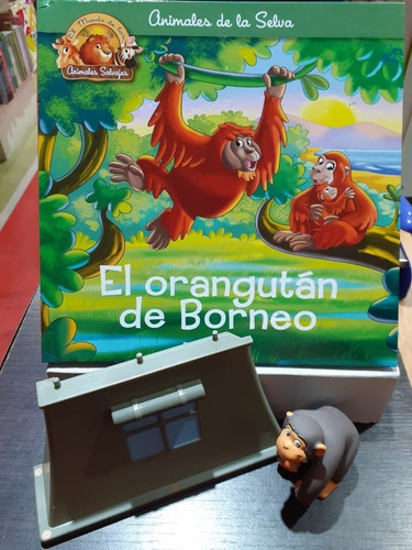 El Orangutan De Borneo Animales De La Selva + Muñecos De Reg