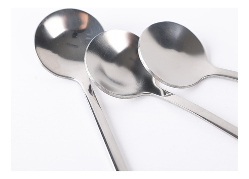 Talheres De Aço Inoxidável De Alça Longa, Sopa, Chá, Café