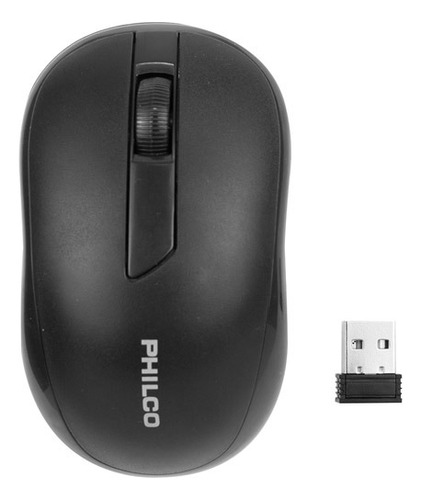 Mouse Optico Inalámbrico 2.4 Ghz Negro Philco 210wn