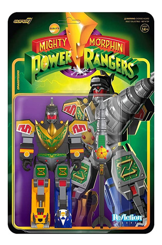 Super7 Mighty Morphin Power Rangers Dragonzord (modo Batall.