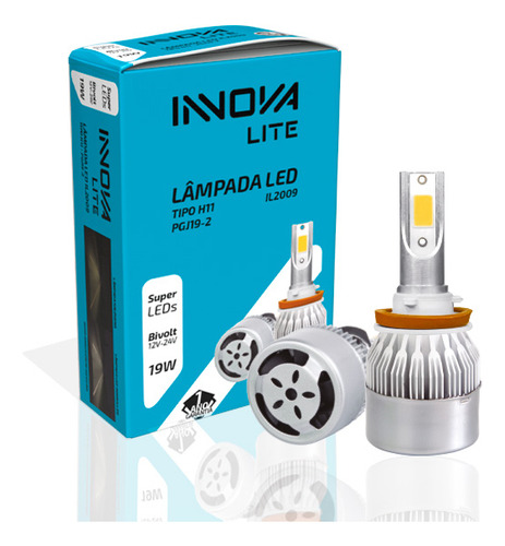 Kit De Lâmpadas Led H11 Bivolt Il2009