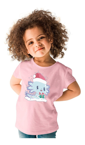 Playera Navidad - Niños - Ajolote Navideño