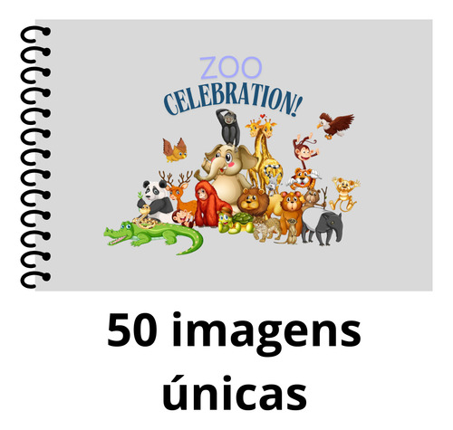 Livro De Colorir Em Capa Dura Com Desenhos De Animais Detalhados - Ideal Para Relaxamento, Combater O Estresse E Estimular A Criatividade! Um Presente Incrível Para Crianças E Adultos 50 Páginas