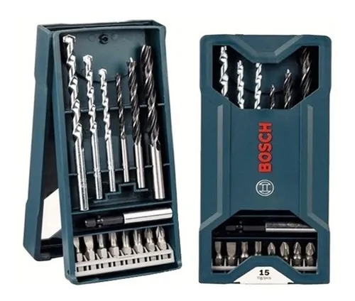 Set Mechas Y Puntas Bosch Mini X Line - 15 Piezas