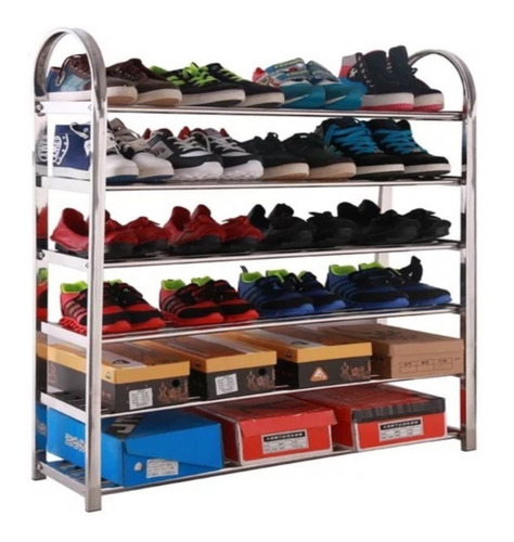 Imagem 5 de 6 de Sapateira Inox Organizadora Vertical De Sapatos 100cm Grande