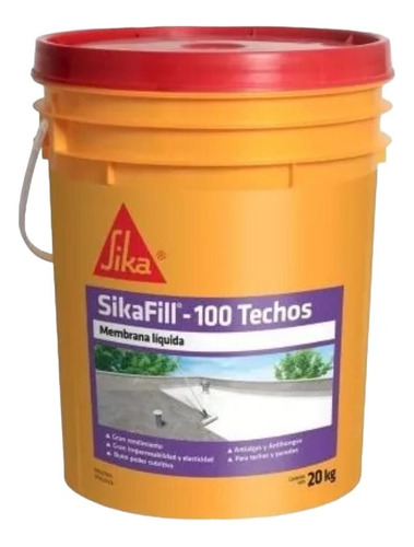 Sikafill-100 Techos Sika 20lts + Balde Pintor