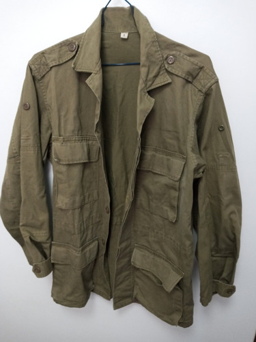 7k Antigua Camisa Parka Militar Ejercito Talla S Tela Gruesa