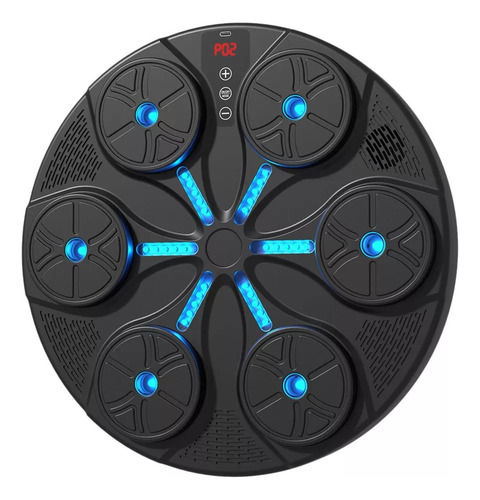 Máquina De Boxe De Música Eletrônico Parede Alvo Preto