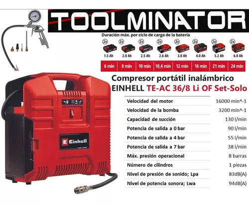 TC-AC 190 OF Set  Compresor portátil