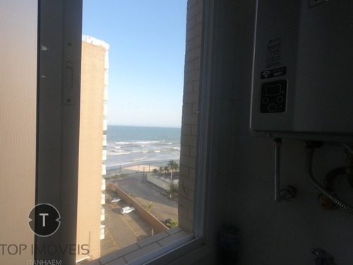 Imagem 8 de 30 de Lindo Apartamento Auto Padrão, Com Vista Para O Mar, Com Dois Dormitórios Sendo Uma Suíte, No Centro Da Cidade. - Ap00073 - 68682009