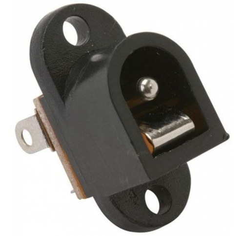 Conector Hembra Jack Invertido 2.1mm Chasis Plástico Steren
