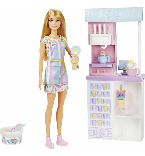 Barbie Heladería Con Playdoh