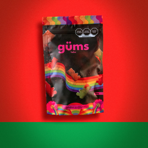 Gomitas Panditas Enchiladas 120g Güms Labs - Sabor Picante