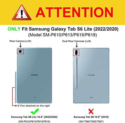 Funda Con Teclado Para Galaxy Tab S6 Lite Con Panel Táctil,