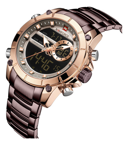 Reloj Deportivo Empresarial Analógico Con Cronómetro Digital