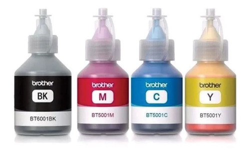 Tinta Brother Btd60 Negro + Bt5001 Color T310 T510 T710