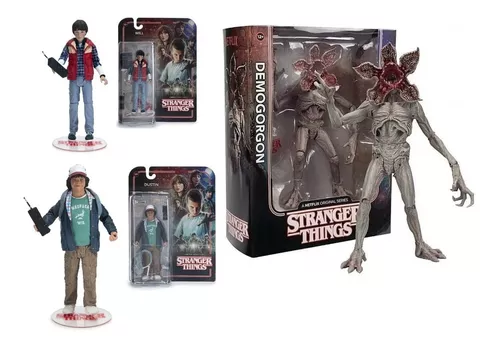 Figuras Will Byers e Demogorgon Stranger Things Page Punchers 8 Cm