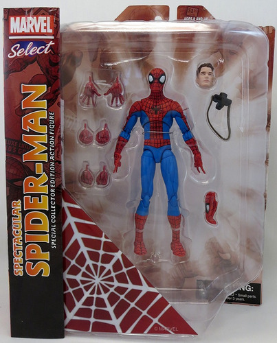 Imagem 3 de 4 de Figura Spider Man Spetacular Marvel Select Diamond