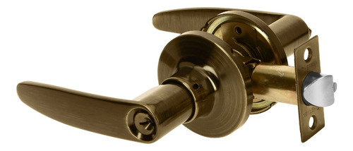 Cerradura Con Manija Hermex Para Recamara Bronce Cema-2r