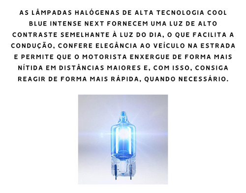 Par Lâmpada Osram Pingo T10 W5w 4000k Cool Blue Intense