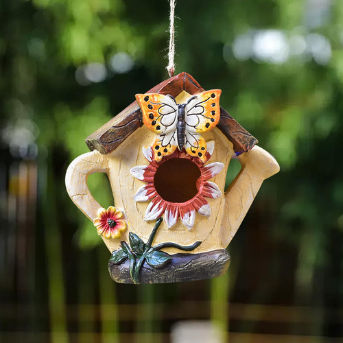 Casa De Pájaros Colgantes Para La 16 Cm X 9 Cm X 15 Cm