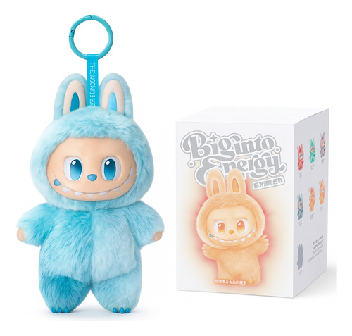 Labubu Boneco De Pelucia Estilo Pop Mart Chaveiro + 4 Cards