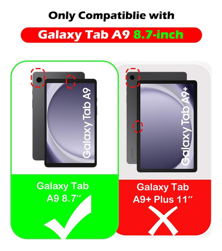 Funda Infantil De Silicona Para Samsung Galaxy Tab A9 De 8,7