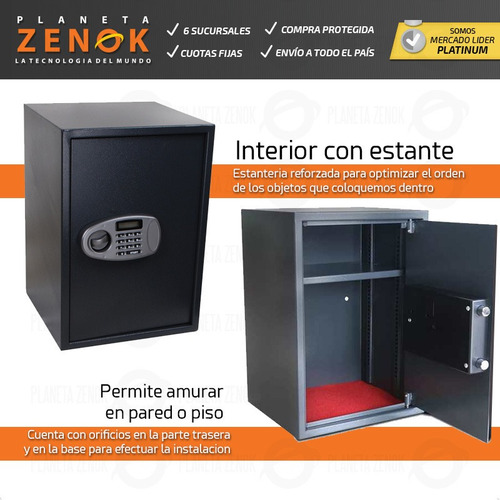 Caja Fuerte De Seguridad Digital Abulonar Piso Pared Bloqueo