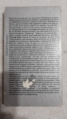 La Teología De La Medicina - Thomas Szasz - 1ra Edición (Usado)