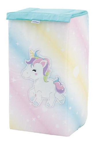 Cesto Multiusos Niña Unicornio Multicolor Chiqui Mundo