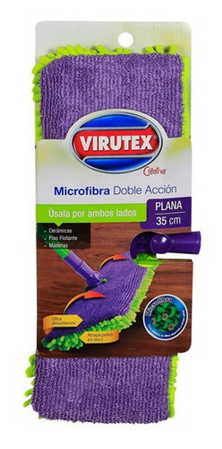Repuesto Mopa Plana Microfibra De 35 Cms Virutex 