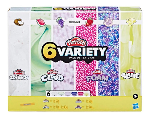 Play Doh Slime: Set Textura Con Aroma 6 Pack